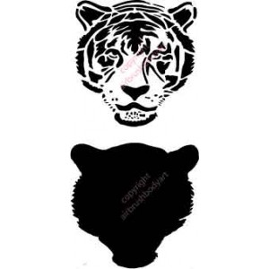 L001 tiger stencil